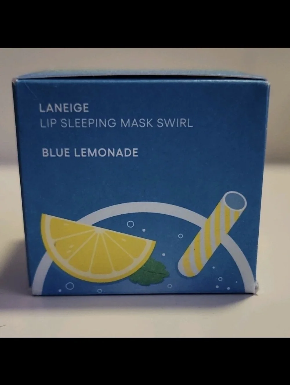 LANEIGE Lip Sleeping Mask Swirl Blue Lemonade Intense Moisture 0.70 oz, NIB